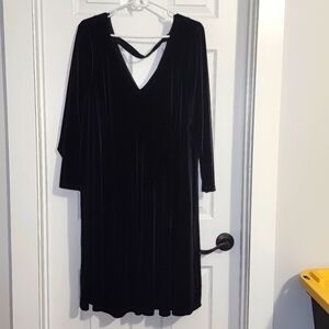 Torrid Black velvet Dress Sz 4